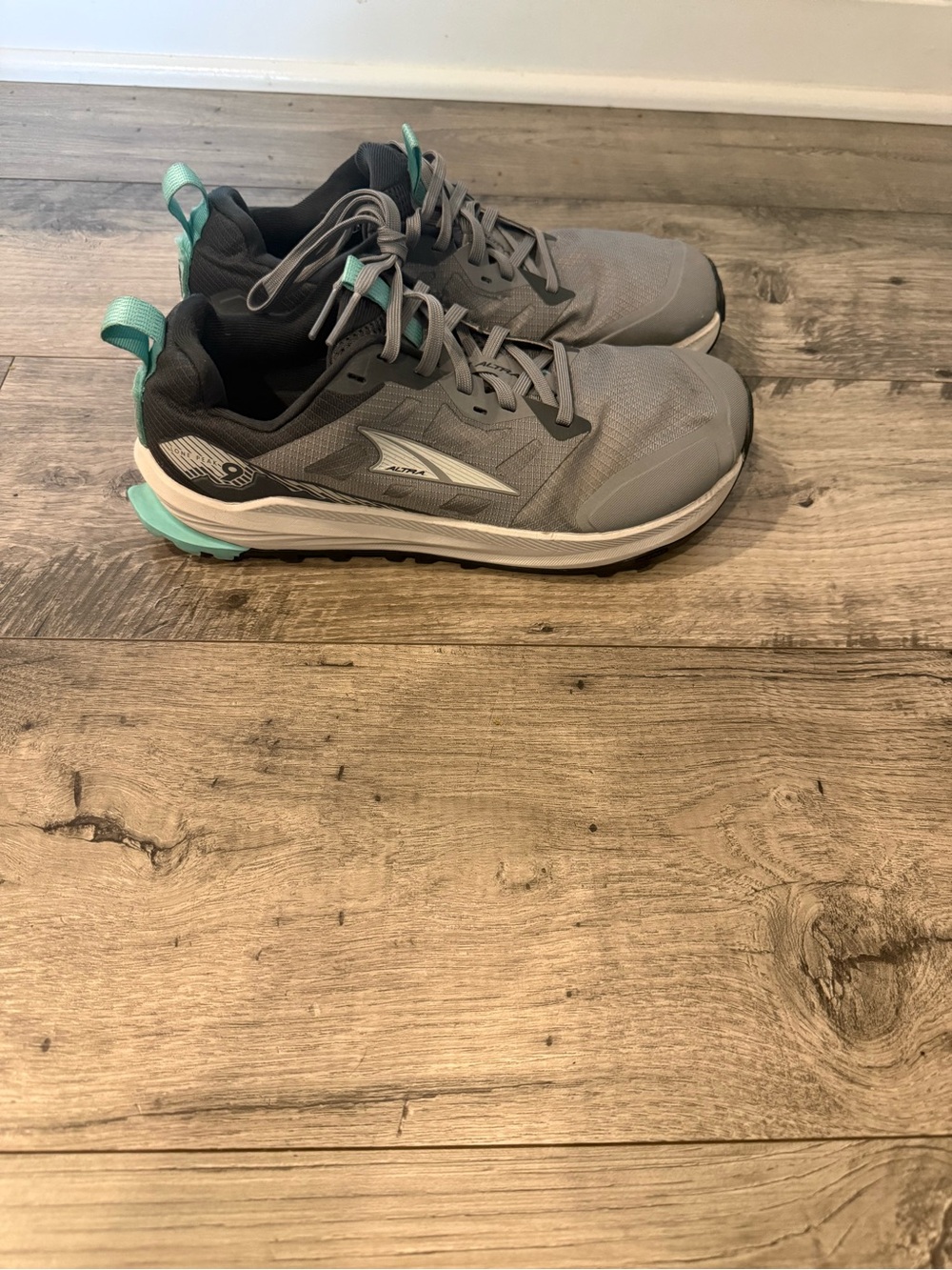 Altra Women's Gray & Teal Trail Running Sneakers